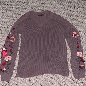 American eagle floral sweater